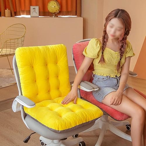 Miniatura 9 de RUNLAIKEJI Cojín de felpa para silla de oficina cojín de respaldo de silla de oficina de una pieza para respaldo cojín de silla de escritorio con