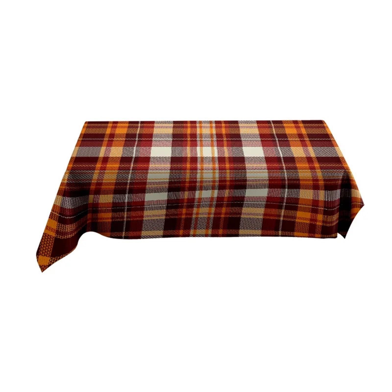 FonHNDG Striped Tablecloth Modern Plaid Tablecloth Rustic Dining Room Decoration Multi-Color Checkered Fabric For Kitchen Or Picnic Cover(140X220CM)