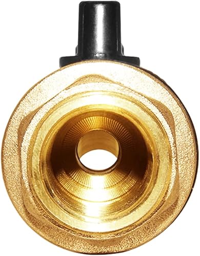 Miniatura 7 de Joywayus Contenedor de agua de latónespita de barril de lluvia Válvula de bola de cuarto de vuelta roscada de 34 "con ajuste de mamparo, adecuado