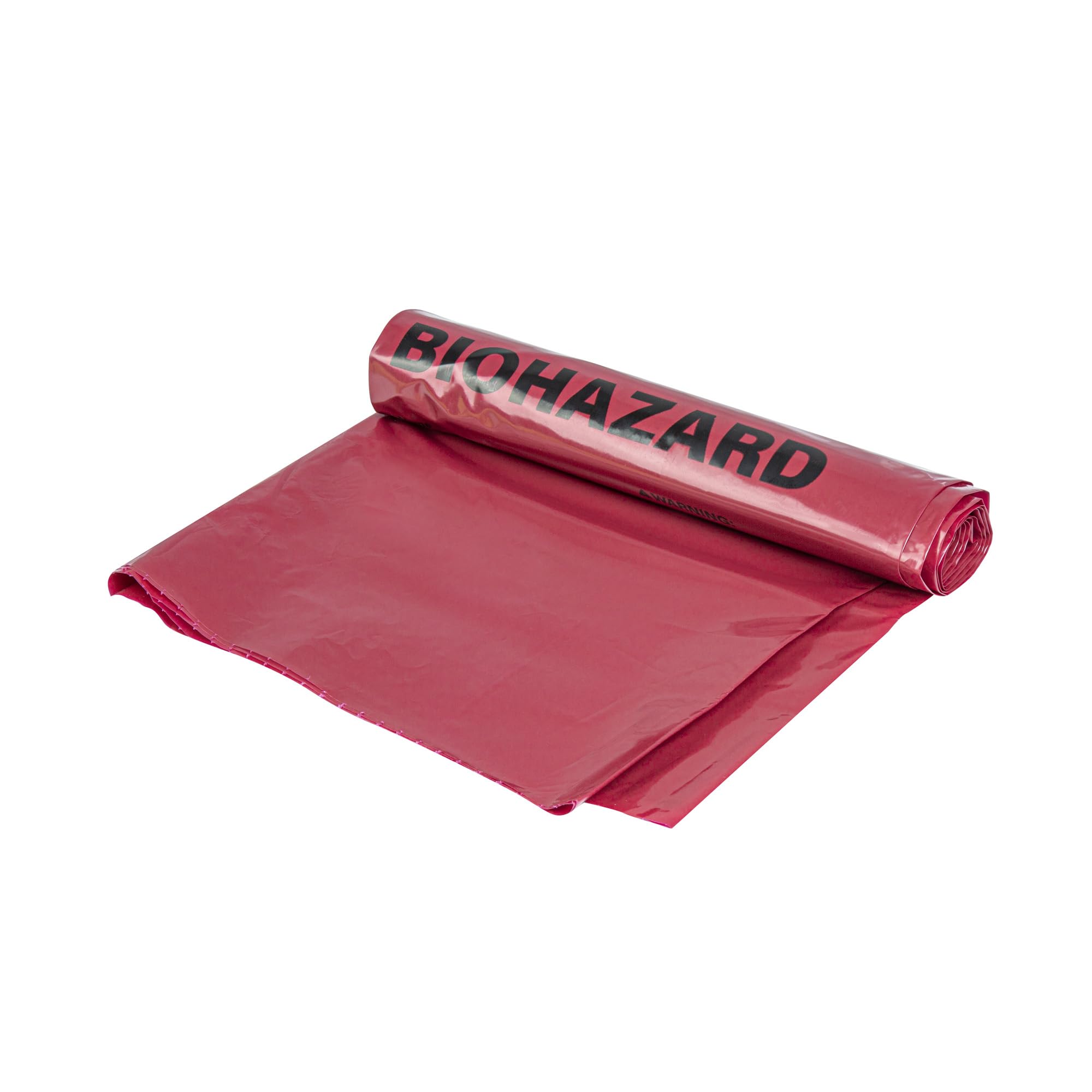 Restaurantware Red Biohazard - Bolsas de basura resistentes a fugas y resistentes a pinchazos, para residuos infecciosos, para uso en entornos médicos y farmacéuticos, 50 unidades, 40-45 galones, 40