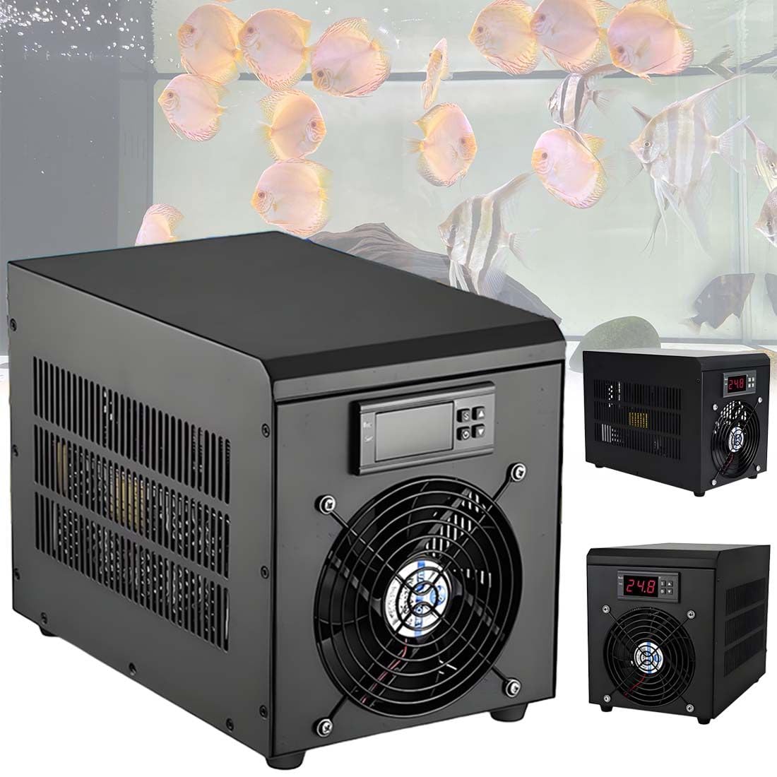 QianCruxtacy Aquarium Cooler with Circulation & Oxygenation Function 60L