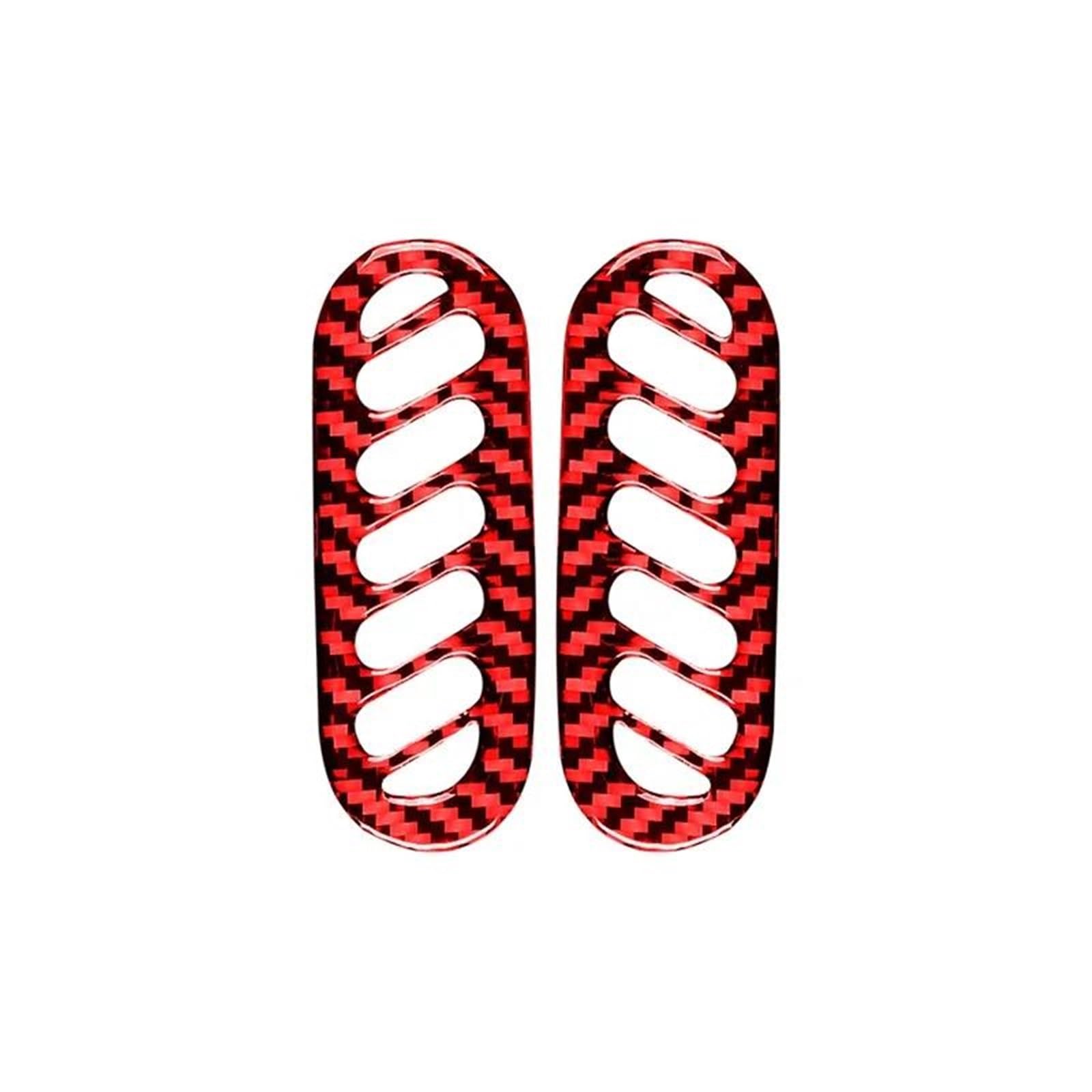 Car Interior Sticker for Chevy for Corvette C5 1998-2004 Doors A-Pillar Air Vents Trim Frame Cover Stickers Accessories Interior Frame Trims Stickers(RED)