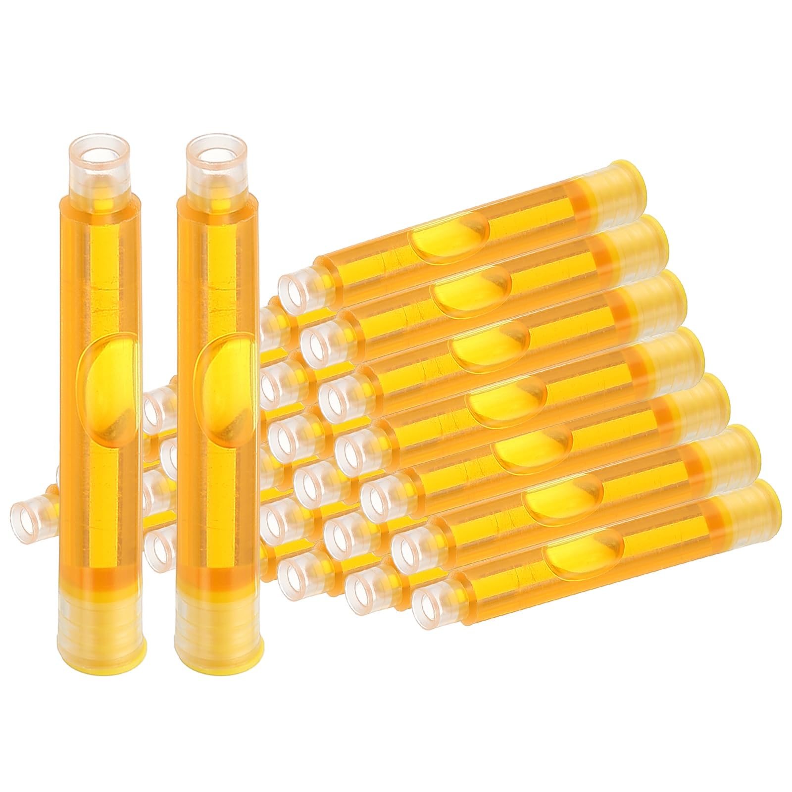 PATIKIL 30Pcs Fountain Pen Ink Cartridges, 3.4mm Bore Diameter Fountain Ink Refill Standard International Refill Cartridges for Pen Business Writing, Yellow — image 1