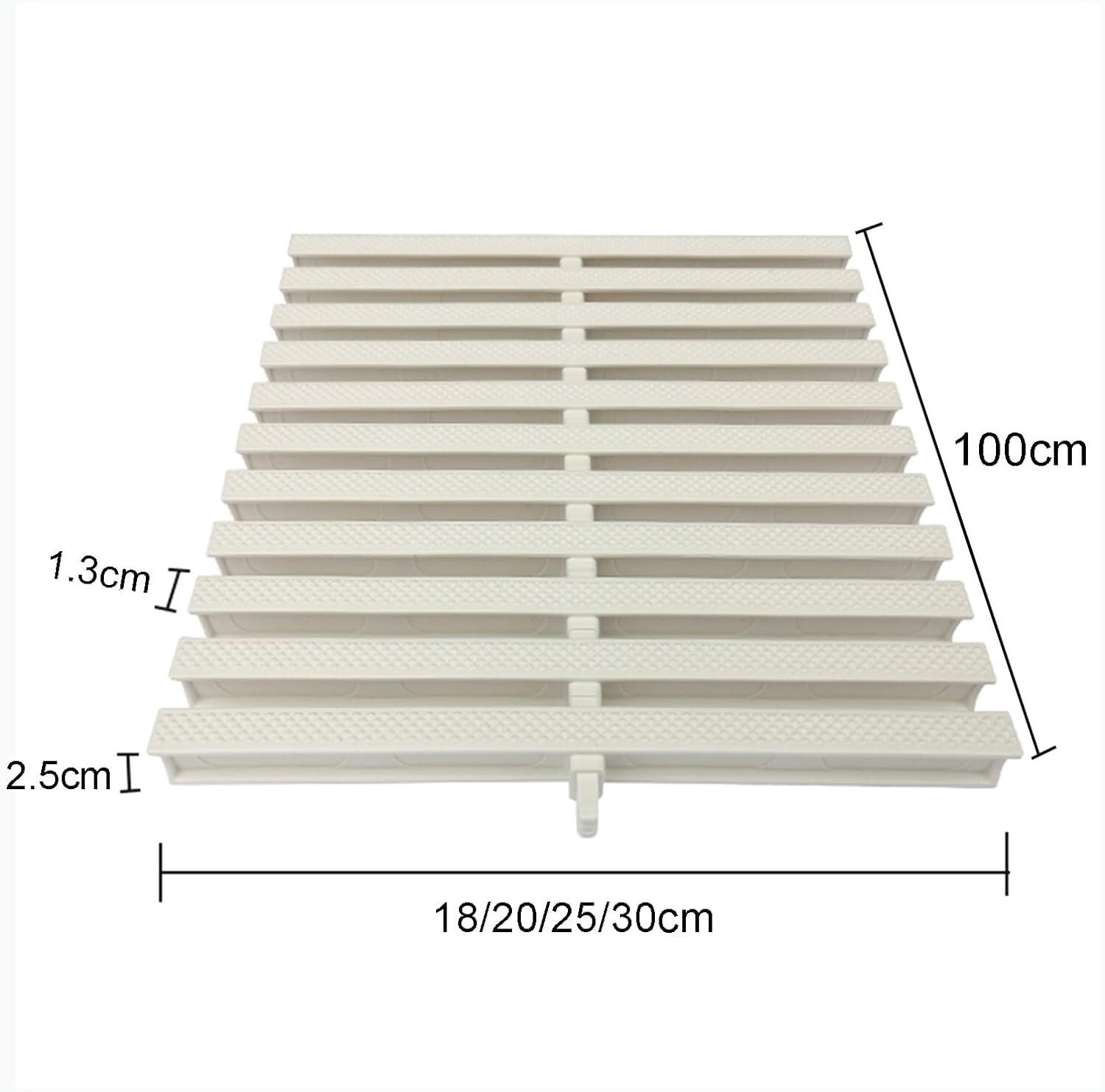 Griglia di drenaggio per Piscina in PVC - Griglia di Troppo Pieno da 30 cm, Multipla, Resistente, Bianca, Soluzione di drenaggio per Piscina per Una Gestione efficiente dell'Acqua