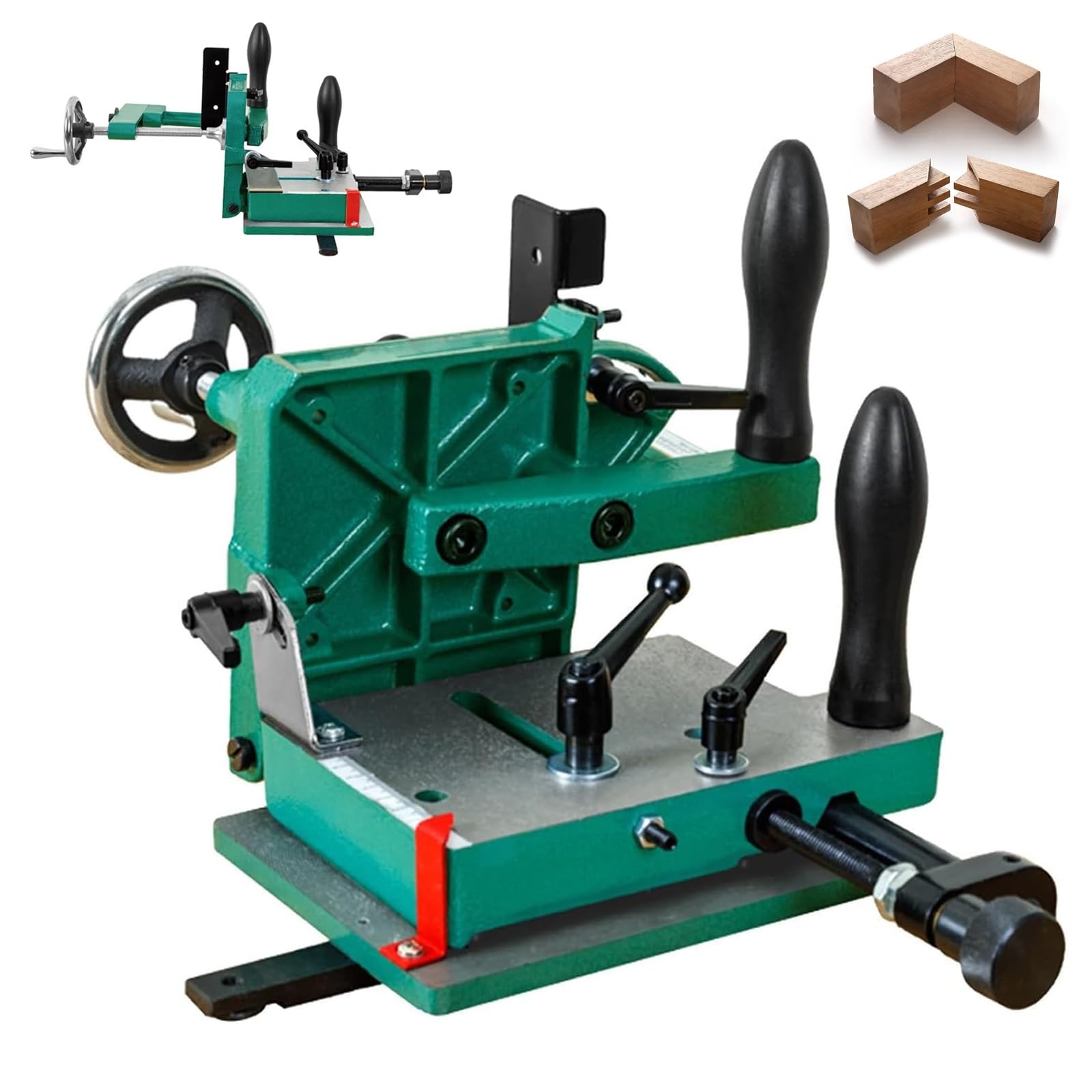 Zaciski stolarskie Tenon Jig, piły stołowe, czopiarka do drewna z zaciskiem maks. 82,5 mm, precyzyjny uchwyt do wiercenia i stożkowania, wielofunkcyjne narzędzie do łączenia czopów