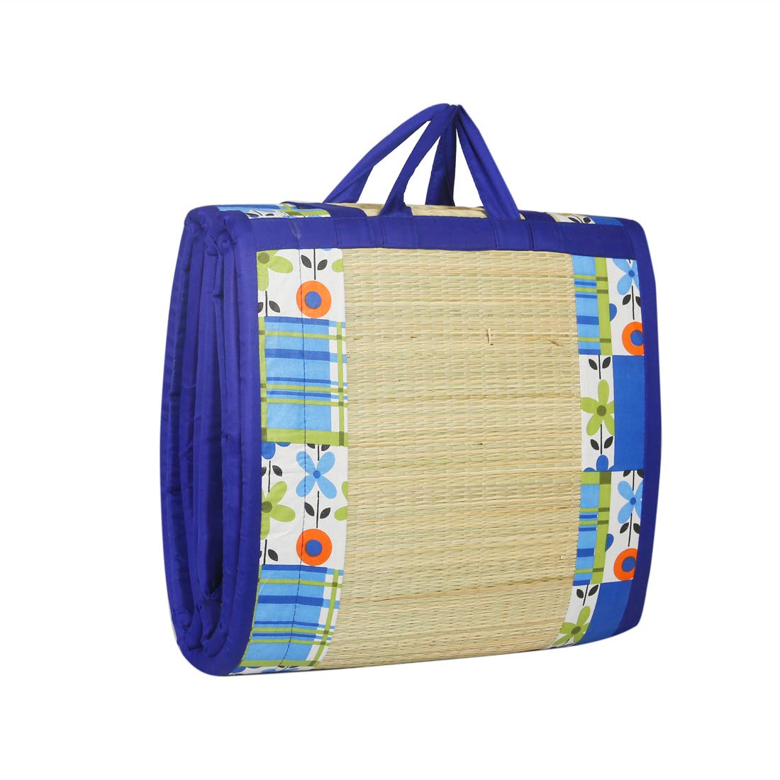 KALA DARSHAN CRAFTS BAZAAR Cushion Mat Sleep Healthy, Wake Beautiful River Kora Grass Chatai/Mat Blue Cotton Fabric 3X6 ft (B07KS91LQM) Amazon Price History, Amazon Price Tracker