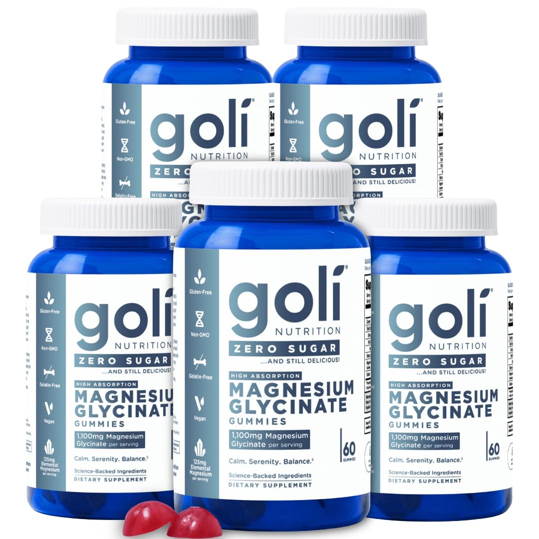 Goli Zero Sugar Magnesium Gummies - 125mg Magnesium (from Magnesium Glycinate) with Vitamin D - No Artificial Sweeteners, No Sugar Alcohols - Vegan, Keto-Friendly, Gluten-Free — Amazon image 9