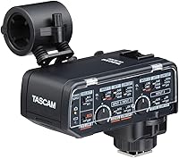 Vista 1 de Tascam FUJIFILM Kit XLR Adaptador de micrófono para cámaras sin espejo, negro (CA-XLR2d-F)