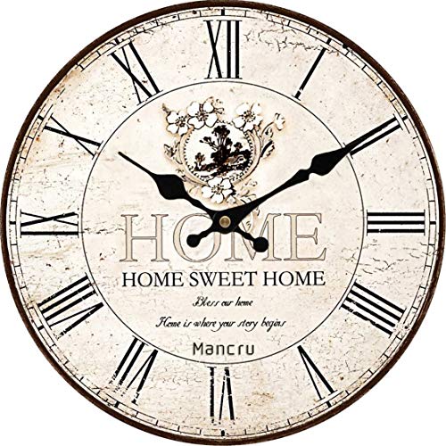 HORLOGE MURALE EN Style Shabby Chic Tour Eiffel Du Mobilier 58 CM