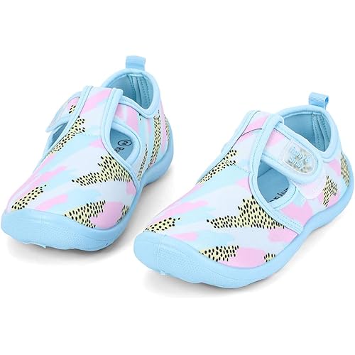 nerteo Boys Girls Cute Aquatic Water Shoes & Beach, Swim, Pool, Water Park & Toddler/Little Kid