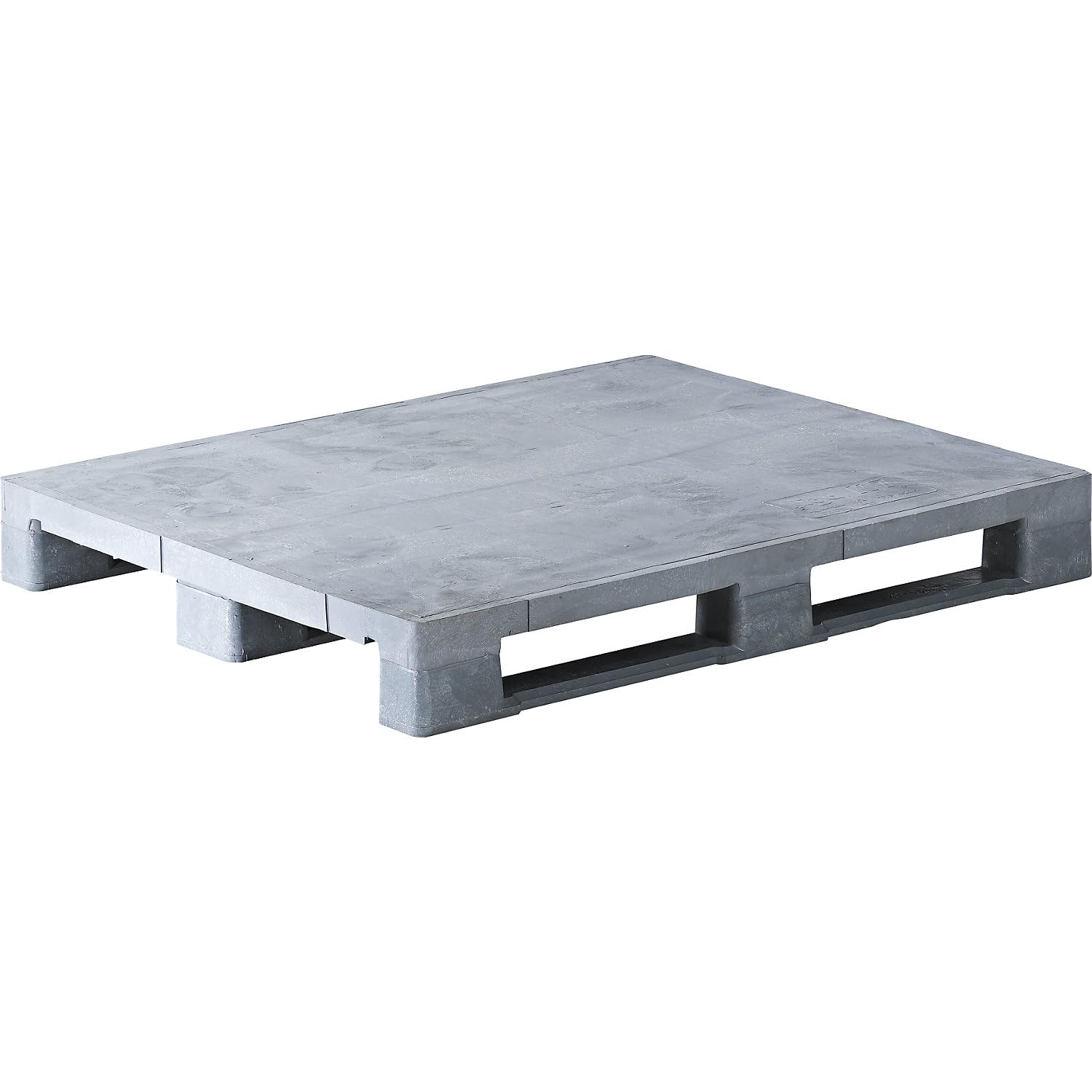 EUROKRAFT | Palette à semelles en plastique | L x l 1200 x 1000 mm | gris