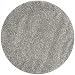 Safavieh California Premium Shag Collection SG151-7575 Silver Round Area Rug (4' Diameter)