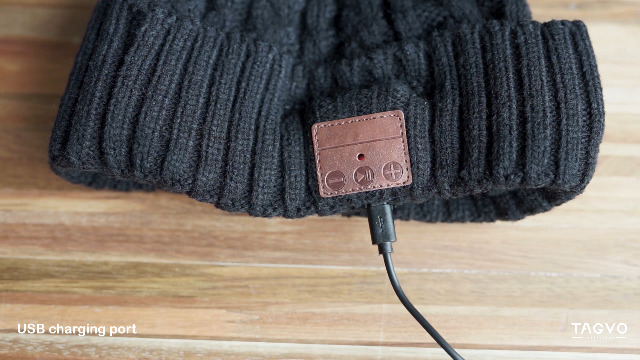 TAGVO Bluetooth-Musikmütze Mit LED-Licht - Wiederaufladbare Beanie Mit Kopfhörer