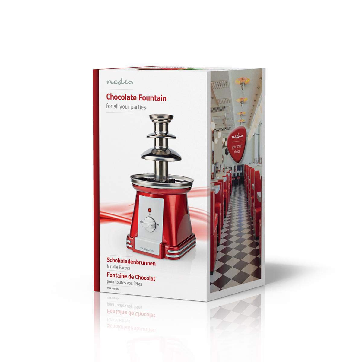 Fontaine de Chocolat | 90 W | 320 mm | Blanc/Rouge