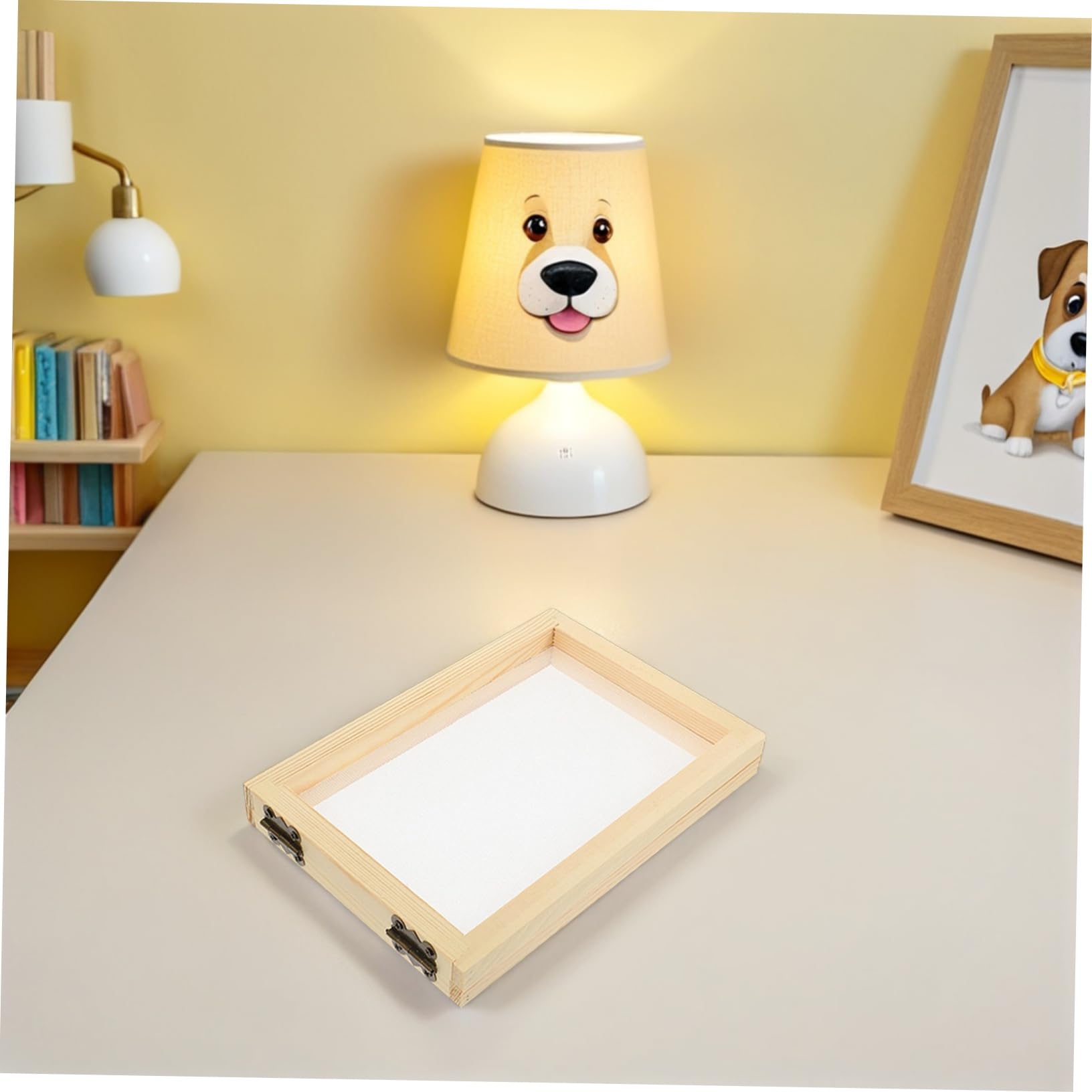 SHINEOFI 4piezas Paquete De Material Para Marcos De Fotos De Madera Marco De Madera Para Hacer Papel Kit Para Hacer Papel Herramienta De Manualidades Pantalla De Para Manualidades Casa Escu