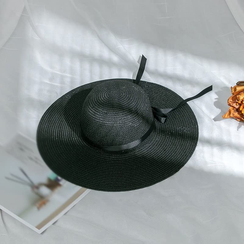 Chapeau de paille réglable pour femme afin d'éviter les coups de soleil sur le visage en plage