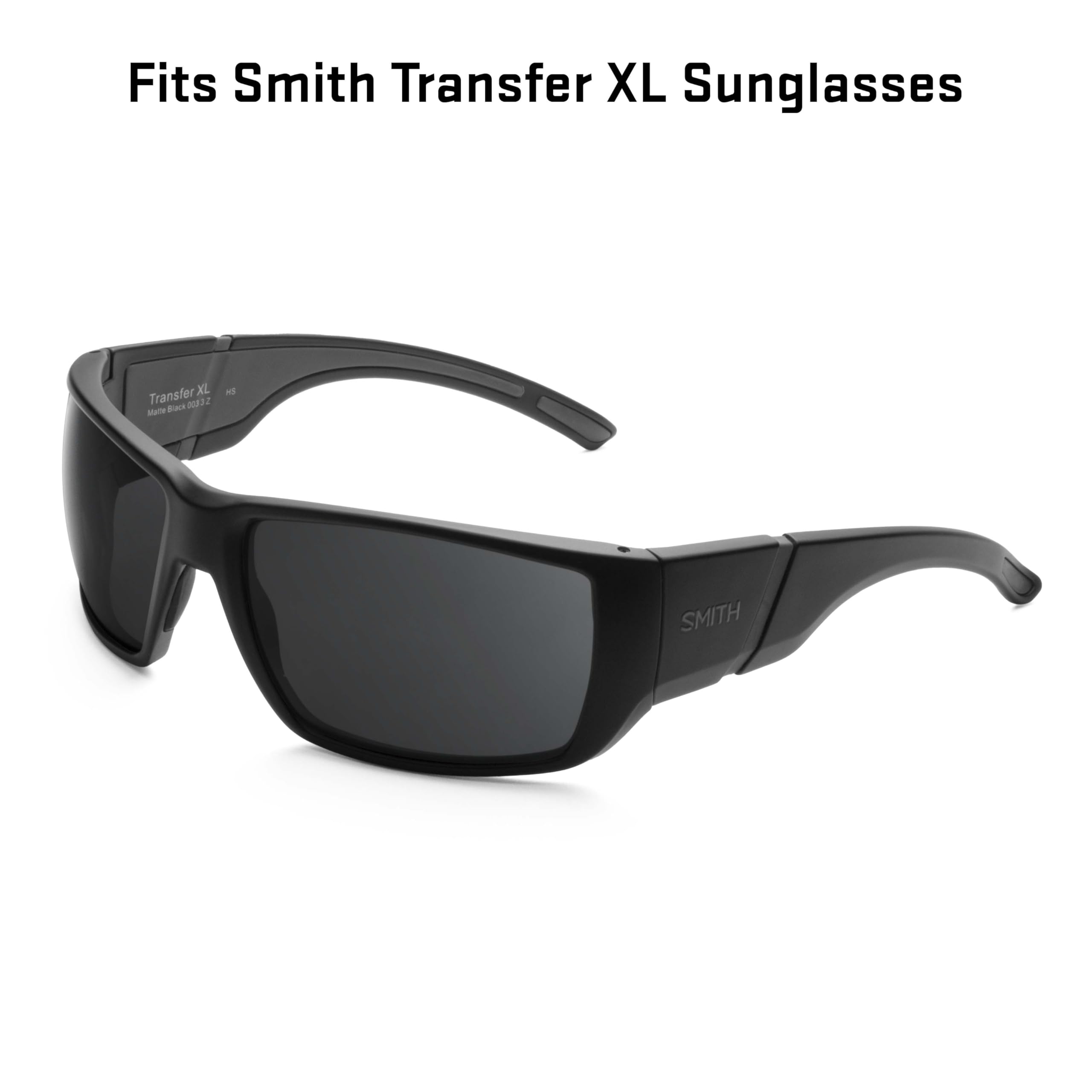 Revant Replacement Lenses Compatible With Smith Transfer XL, Polarized, Stealth Black
