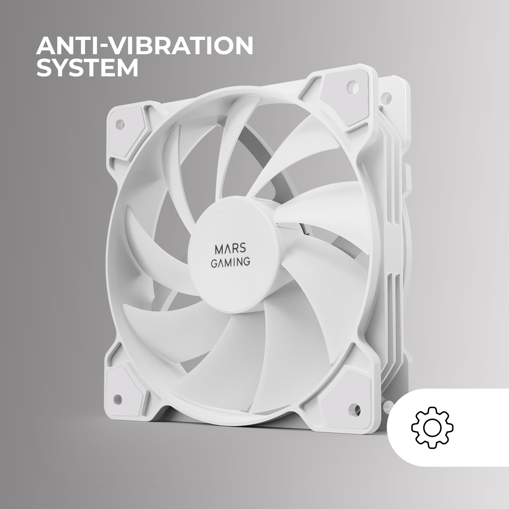 Mars Gaming MFD, Ventilador 120mm CHROMA RGB Dual Automático, Ultra Silencioso 14dB, Conexión Molex 4PIN, Sistema Antivibraciones, Transparente — view 62