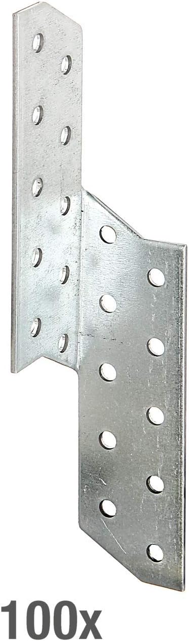 Post Anchor for Rafters Right-Hand Side Craftsman's Pack 32 x 32 x 170 mm Oberflaeche: sendzimirverzinkt
