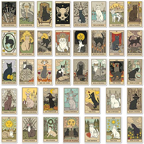 Tarot Stickers for Laptop(78 PCS),Gift for Children Teens Adults Girl Boys,Waterproof Stickers for Water Bottle,Tarot Vinyl Stickers for Scrapbook,Skateboard,Bike,Phone,Dairy - Image 4