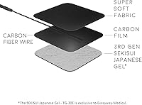 Vista 4 de iStim Super Soft 2"x2" TENS Unit Electrodes for TENS Massage EMS Unit/Muscle Stimulator - 100% Japanese Gel - 16 Pieces Reusable Electrode Pads