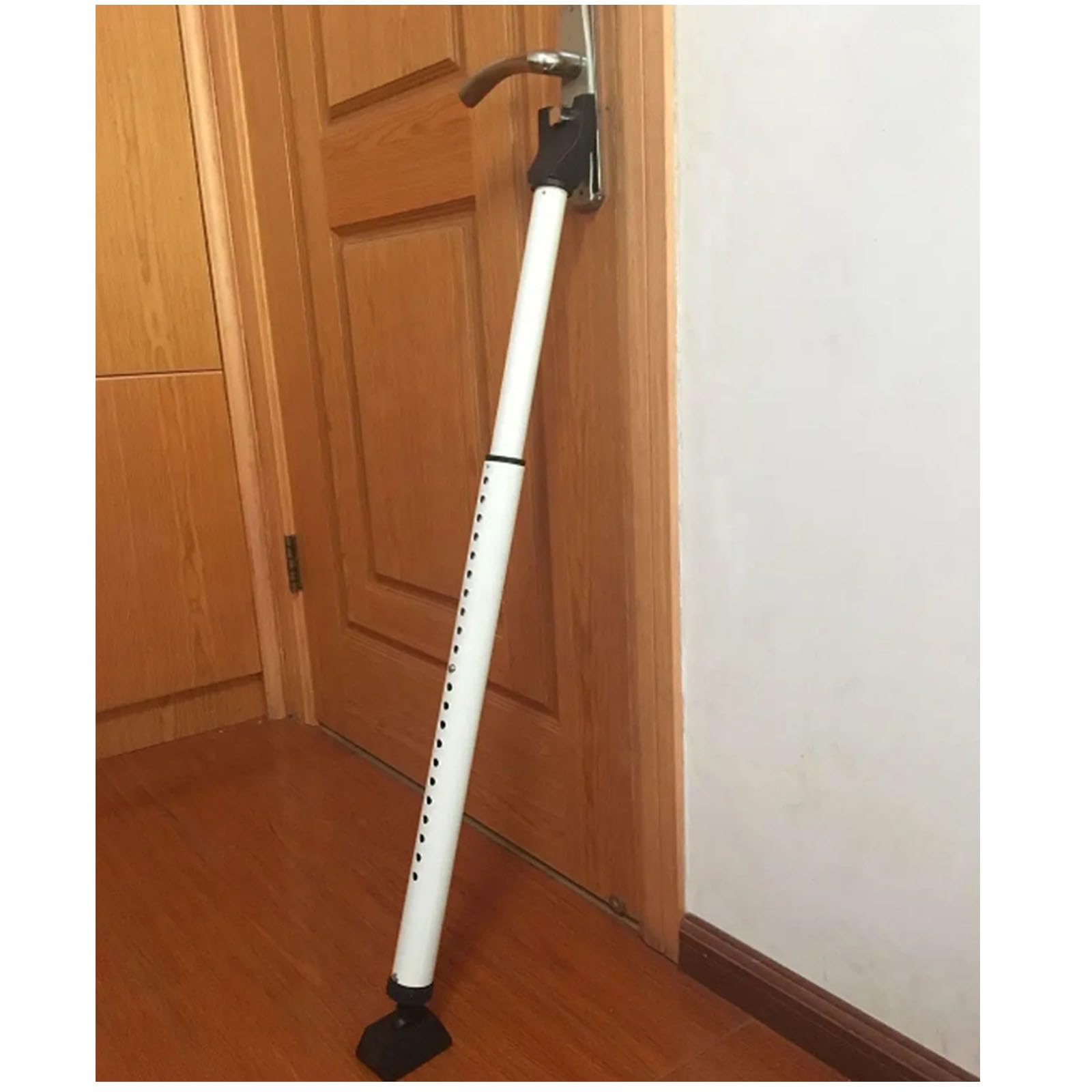 Barre de sécurité pour porte de terrasse coulissante, barre de sécurité réglable en 2 étapes pour portes de terrasse coulissantes, bloqueur de porte antivol pour la maison, les voyages, les