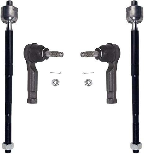 Miniatura 42 de Detroit Axle - Barras de acoplamiento delanteras 4WD para Dodge Dakota 2000-2004 Durango 2000-2003 2 extremos de barra de acoplamiento internos 2