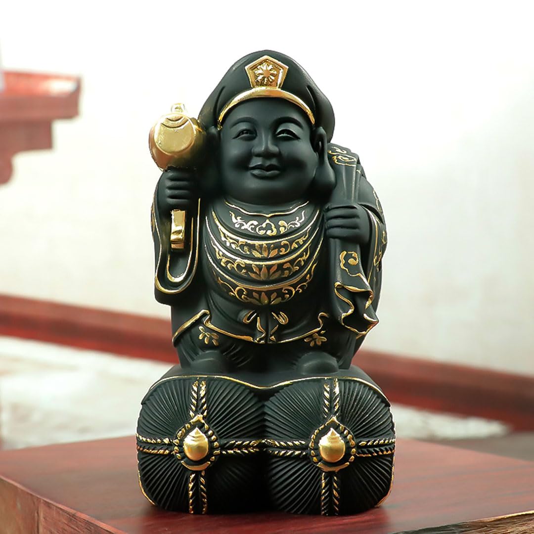 Amazon｜【dsdsad】七福神 大黒天 木彫り【開運・招福・縁起物・玄関