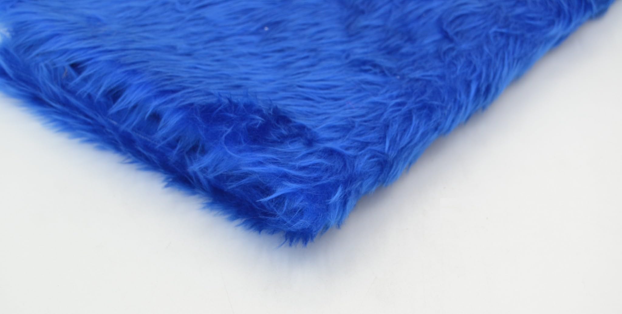 celloexpress Royal Blue Fun Fur - 15mm Pile Teddy Bear & Soft Toy Making Faux Animal Fabric (1/2m - 50cm x 150cm) — image 1