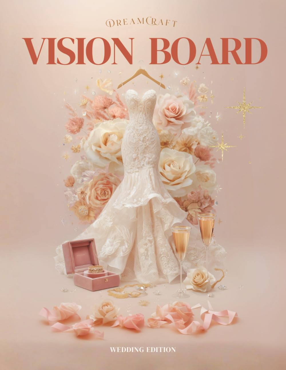 2026 DreamCraft Wedding Vision Board Clip Art Book for Women: Manifest Your Bridal Vision, Gown Inspiration & Dream Wedding Ideas With a Collage of ... (2026 Vision Board Clip Art Book Collection)