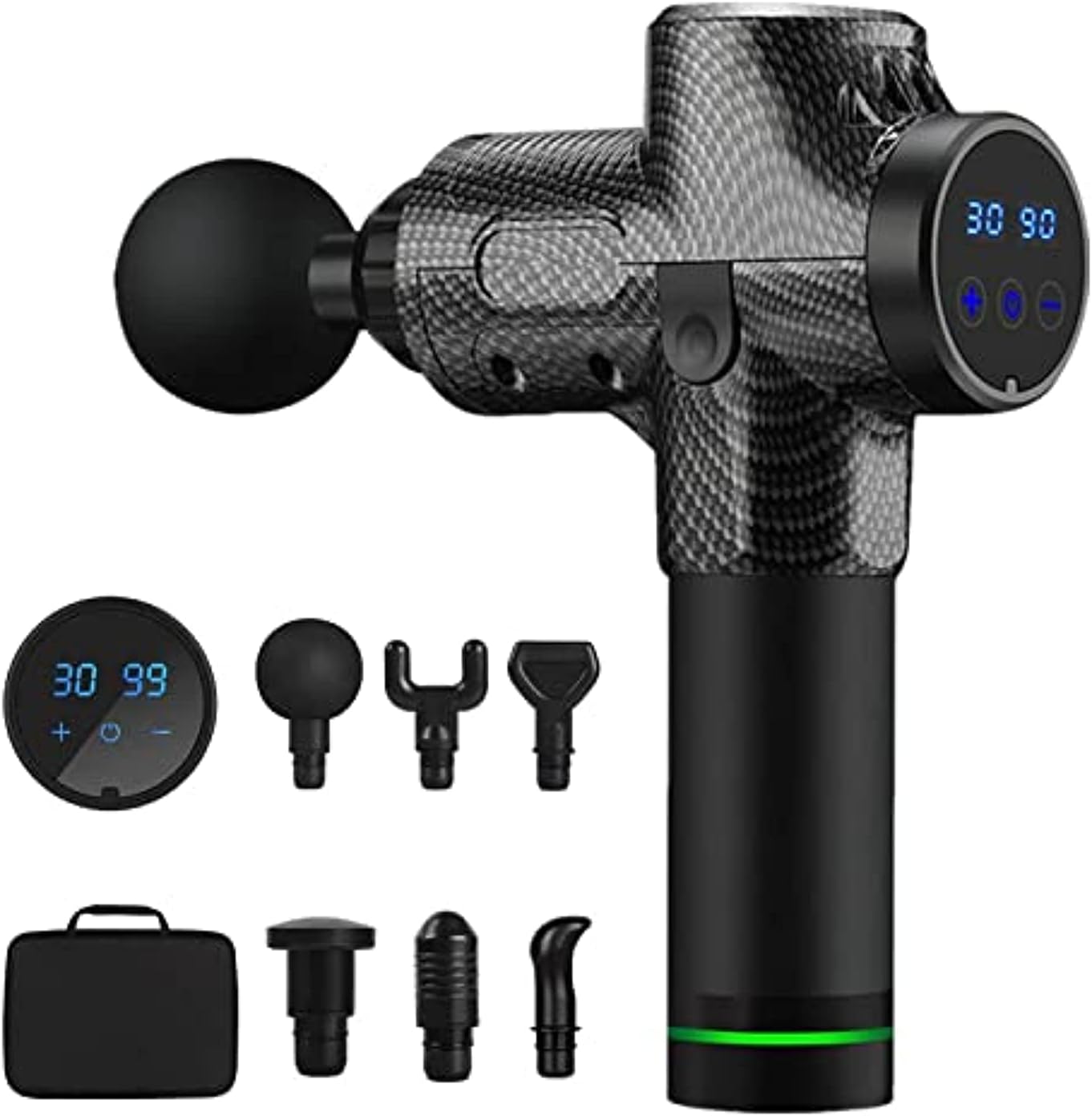 LOOX Massage Gun Muscle Massager Deep Tissue Percussion Massager Cordless 30 Speed Level Professional Handheld Electric Body Massager