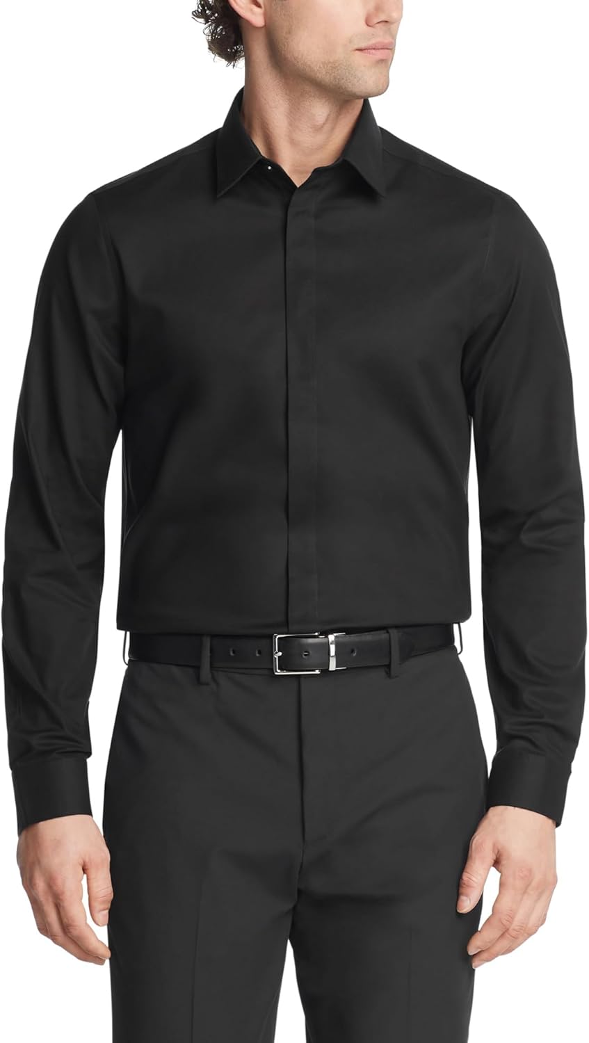 Calvin Klein Men's Dress Shirt Non Iron Stretch Slim Fit Formal Occasion