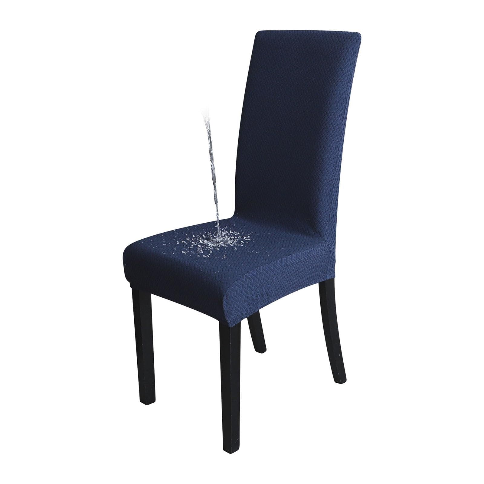 NMVAWIPT Waterproof Stretch Dining Chair Covers, Removable Washable Elastic Slipcovers, Ideal For Restaurant, Hotel, Ceremony(#1,2pcs)