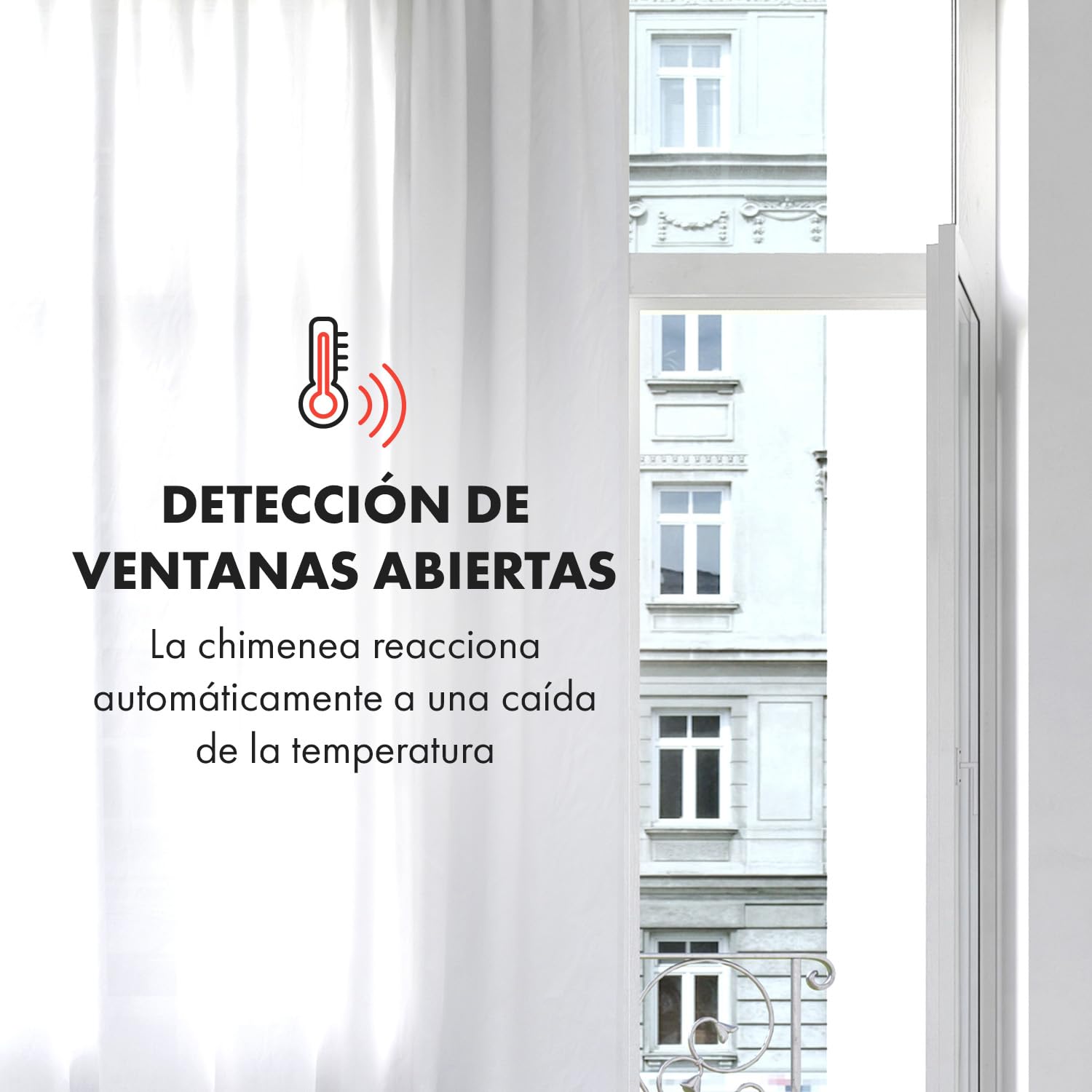 Klarstein Chimenea Electrica, Llama LED con una Potencia de 1900W y Mando a Distancia, Temporizador y Control de la Temperatura, Chimenea Interior Casa con Mando a Distancia, Estufas Interior