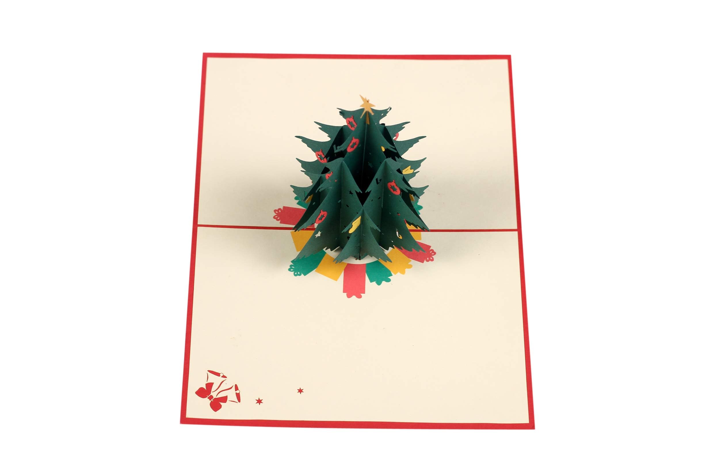 Biglietto di Natale 3D pop-up, biglietto di auguri di Natale con albero di Natale Biglietto di Natale 3D per Natale Capodanno