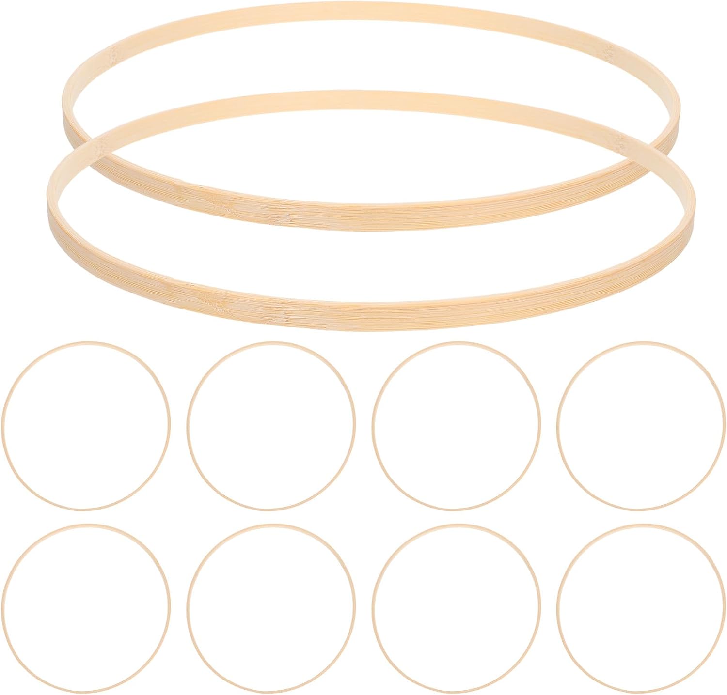 Unomor 10pcs 25cm Wreath Rings for Crafts, Macrame Floral Hoop Wreaths, DIY Dreamcatcher Supplies for Wedding and Home Decor
