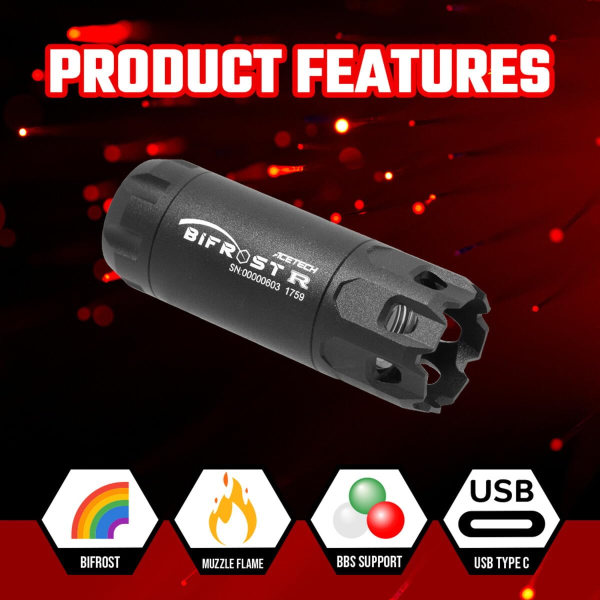 ACETECH Bifrost R Tracer Unit  M14逆ネジ対応 ACETECH Bifrost R Tracer Unit M14逆ネジ対応