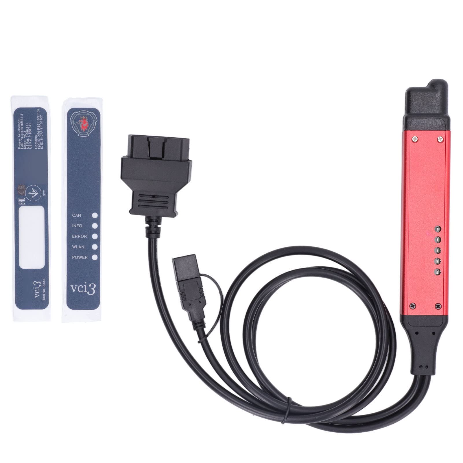 Lector de códigos VCI 3, herramienta de diagnóstico de fallas del motor para camiones, herramientas de diagnóstico