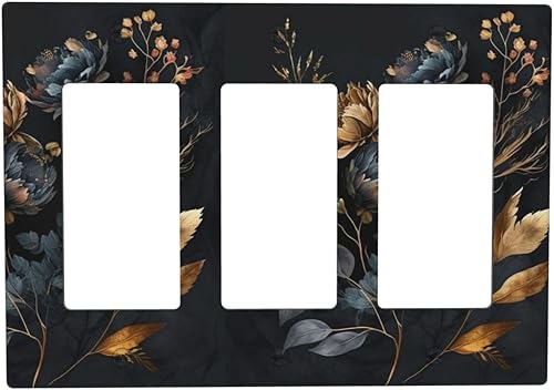 Miniatura 159 de Cubiertas de Interruptor de Luz de 1 Pandilla Bosques Animales Flores Hierba Árboles Placa de Pared Decorativa Interruptor Eléctrico para Decoración