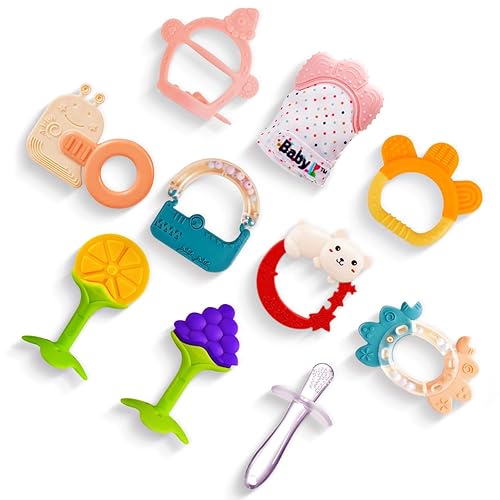 Miniatura 1 de BABY K Juego de juguetes para la dentición Pink Set B  Manopla de dentición del bebé y rueda de la noria juguetes para la dentición del bebé