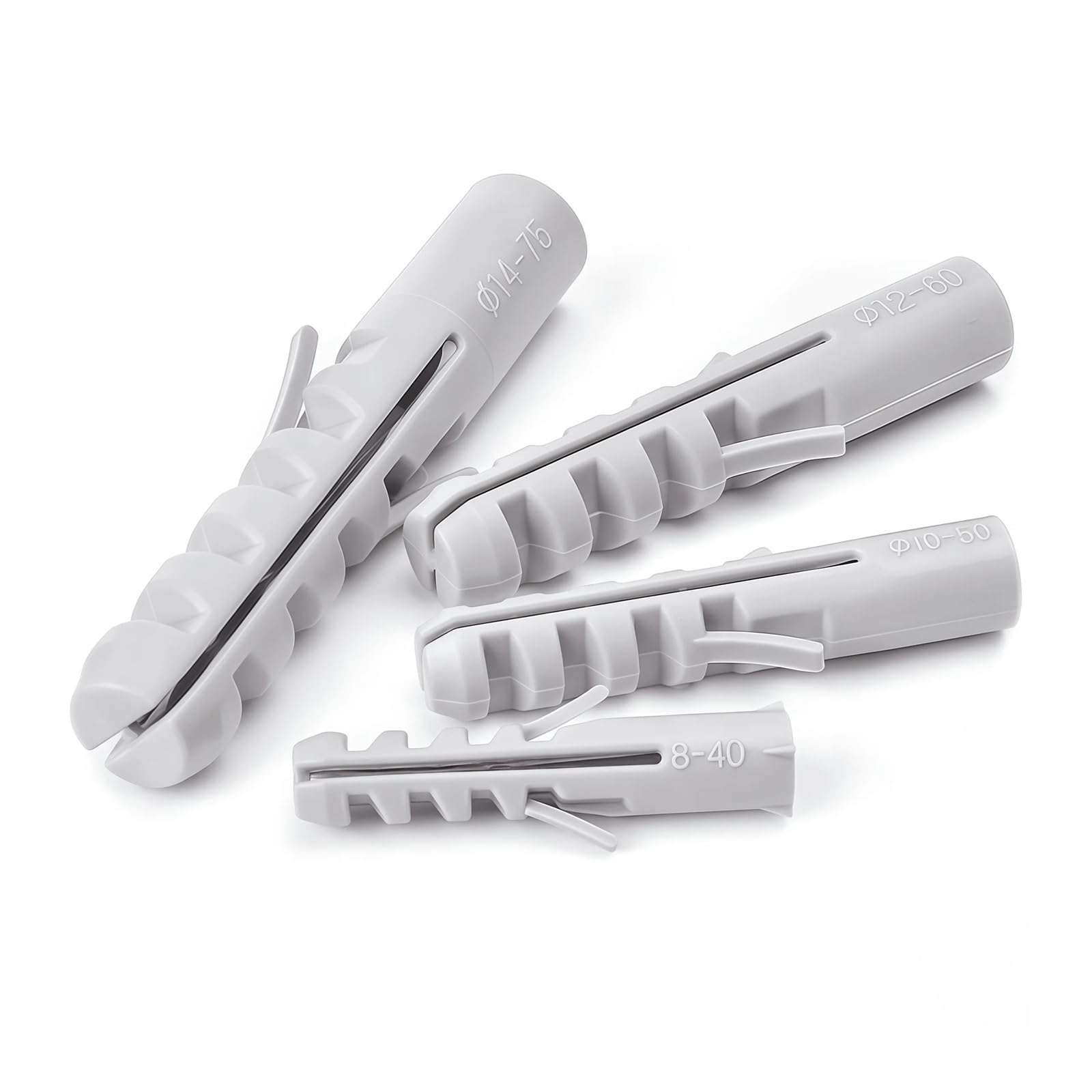 Hinge Expansion Plug 200pcs Pipe Anchor Wall Plug Anchors Applicable to Self-Tapping Screw Wall Anchors Plug for Furniture Repair(M14x75)