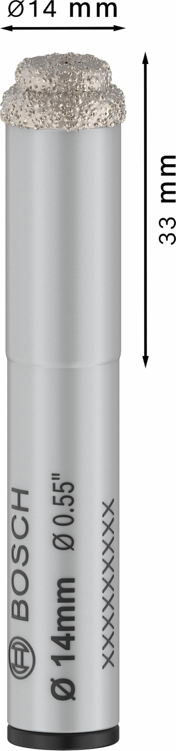 Bosch 1x Wiertło diamentowe PRO Ceramic Easy Dry (do Płytki, Twarde płytki, Ø 14 mm, Professional Akcesoria Wiertarki/Wkrętarki)