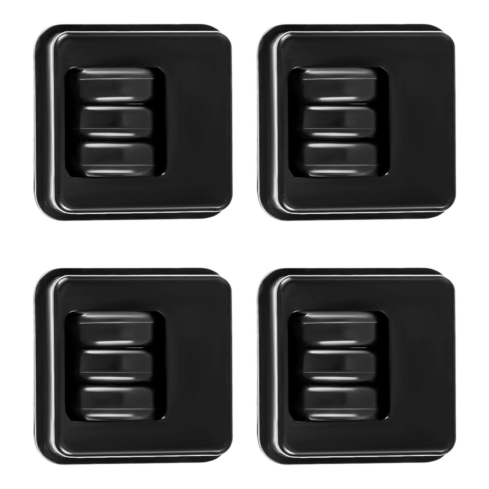 Fentency Black 4Pcs Adhesive Casters Wheel 360 Degree Rotation Sticky Pulley Sliders Appliance Rollers For Kitchen Appliances ‌Adhesive Casters‌