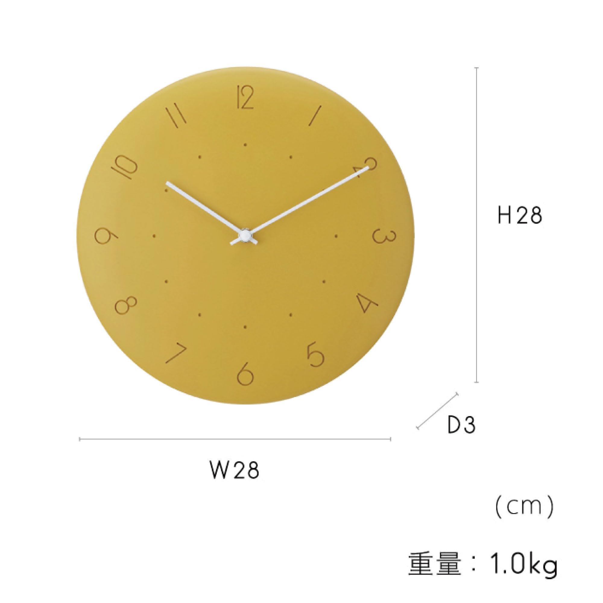 Amazon.co.jp: インターフォルム 掛け時計 カルマル CL-4340YE