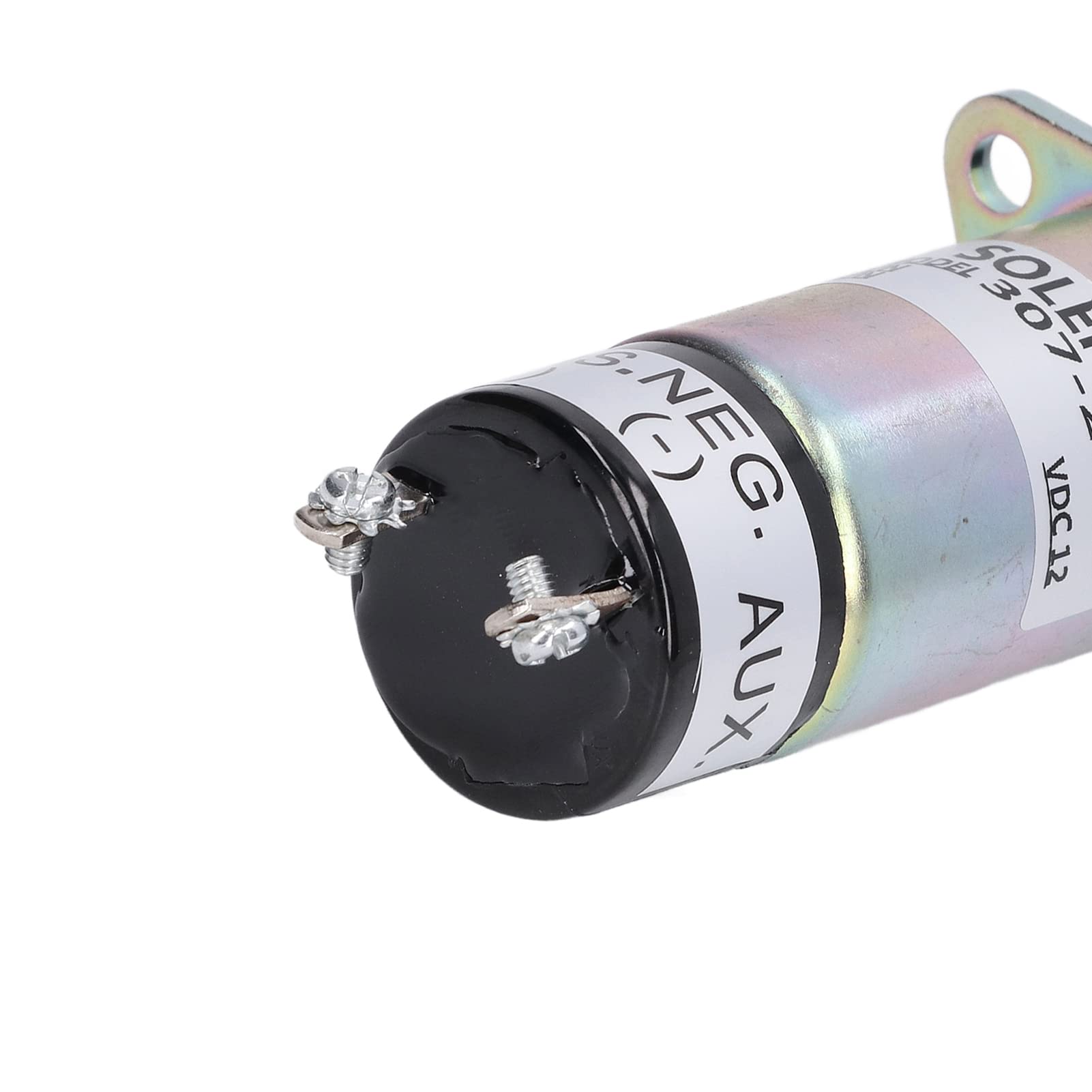 Zawór elektromagnetyczny odcinający paliwo, 12 V, kompatybilny z Perkins CAT 216, 226, 236, 246, Skid Steer UB704, wytrzymały, zastępuje OE 1502 12D6U2B2S2A, 307 2546, SL 10616