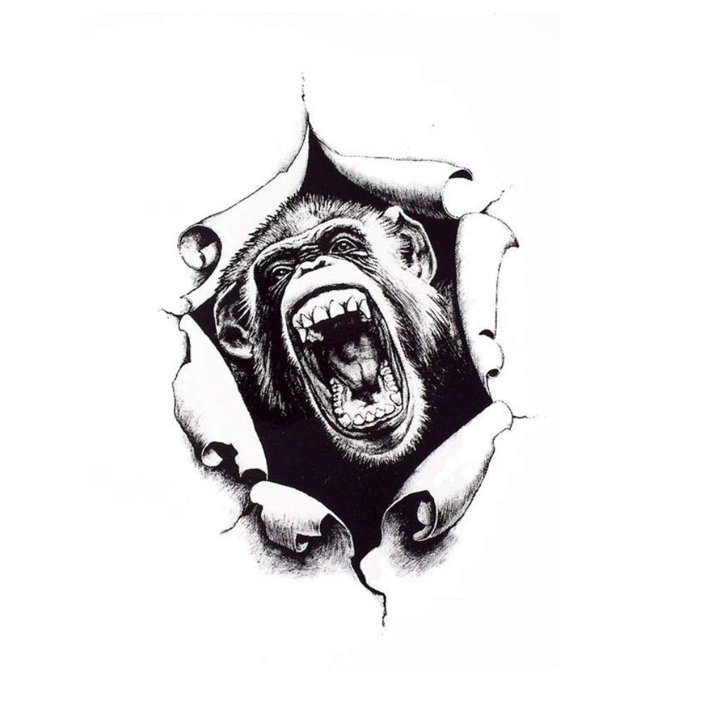 Temporäres Tattoo Seepferdchen – Wasserdichter Aufkleber, Ca. 21x14,5 Cm | Für Festival, Strand & Party