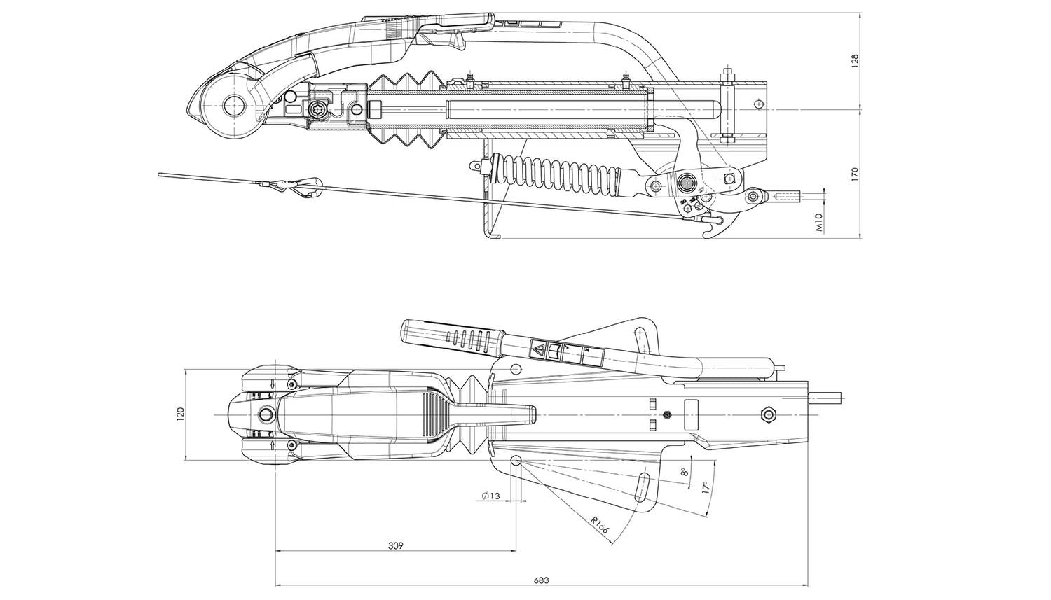 Urządzenie najazdowe do przyczep AL-KO 251S 2700kg + AKS3004