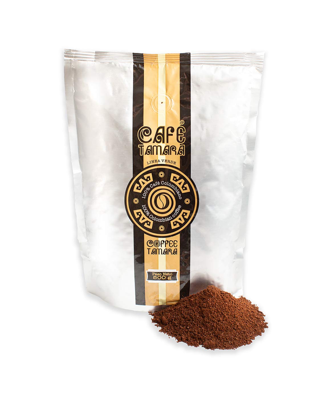 Tamara Arabica Fair Trade 100% Colombian Ground Coffee | Gourmet Medium Roast 17.6 OZ Coffee Bag | Premium and Ground Coffee