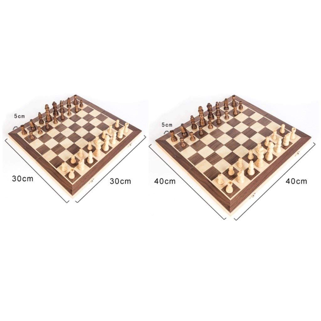 Szachy drewniane Magnetyczny Szachy Zestaw Drewniany Szachownica Przenośny Składany Exquisite Box Profesjonalna Konkurs Gry Rodzic-Dziecko Interaktywne Rozrywka Szachy dla dzieci i dorosłych