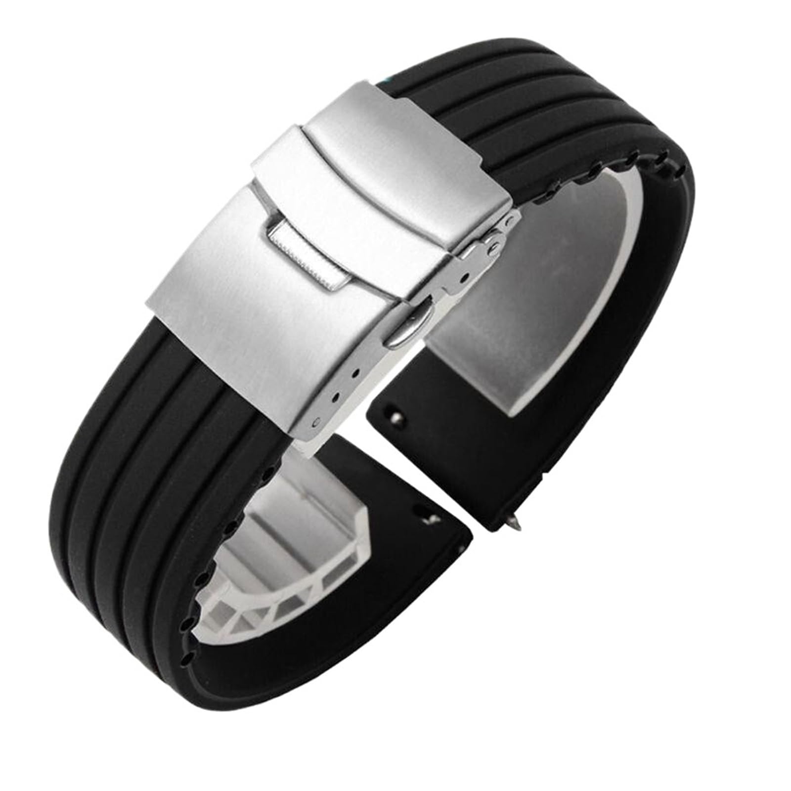 yingyingjia Bracelet De Montre En Silicone À Dégagement Rapide For Hommes Et Femmes, 18 Mm, 20 Mm, 22 Mm, 24 Mm, En Caoutchouc, Sport